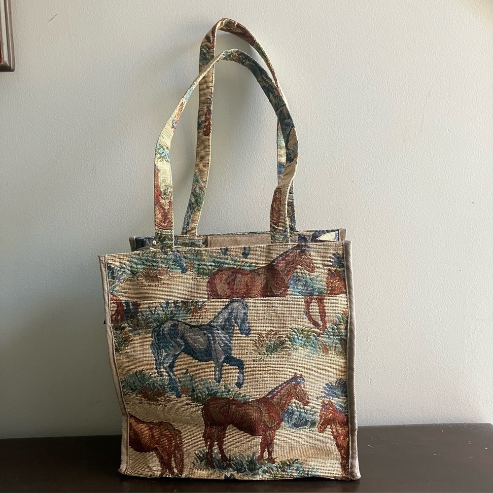 JADE Fabric Horse Tote